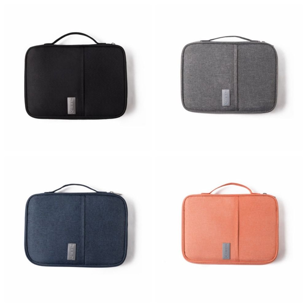 Card Holder Travel Wallet Solid Color Card Storage Bag Passport Bag Travel Accessories