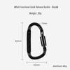 Mengpao Locking Carabiner Keychain 8-Pack