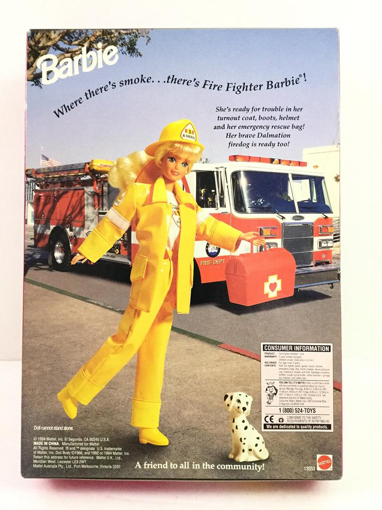 1994 The Career Collection Fire Fighter Barbie by Barbie -