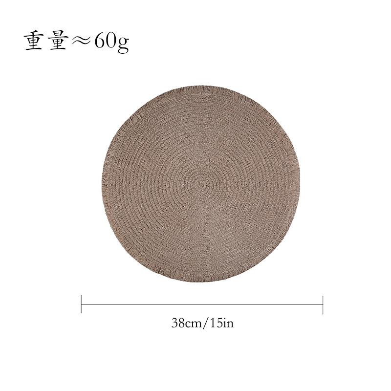 Hot-selling natural and environmentally friendly table mat, woven paper placemat, thermal insulation and anti-scalding bowl mat, coaster decorative