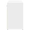 Shoe Cabinet with Shelf White 103 x 30 x 51 cm Engineered Wood