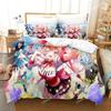 Kawaii KonoSuba Set da letto Cartone Animato Anime set da tre pezzi Adulto Bambino Camera da letto Set Copripiumino 3D Kawaii Ragazze set da letto king size