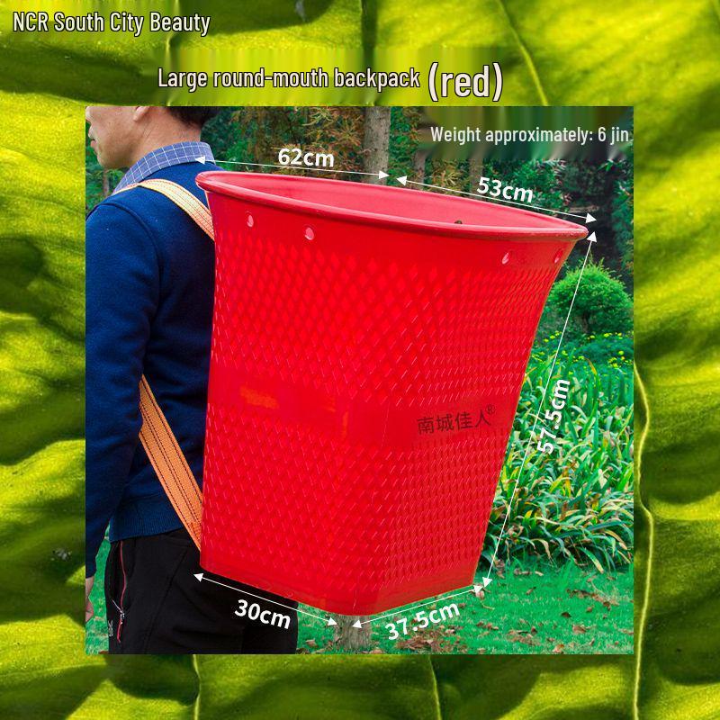 Extra velký dvojitý ramenní košík s víkem v imitaci bambusové vazby pro nákupy a zemědělství