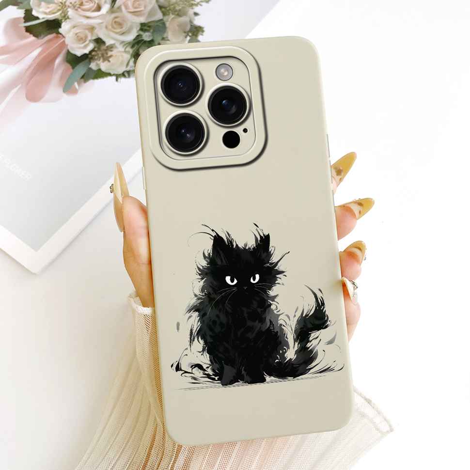 For iPhone 16 Pro 6.3" A3293 A3083 Case Cartoon Simplicity Soft Silicone Back Cover For iPhone 16 PRO A3292 A3294 Phone Cases