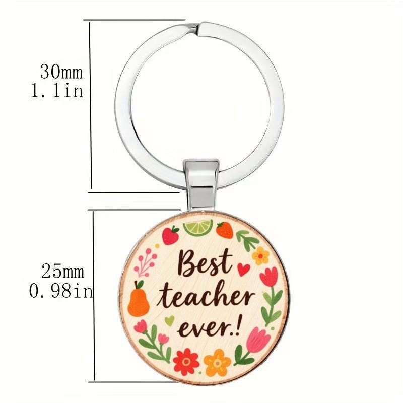 Meilleur Enseignant de Tous les Temps Porte-clés Lettre Décoration Pendentif Pour Cadeau