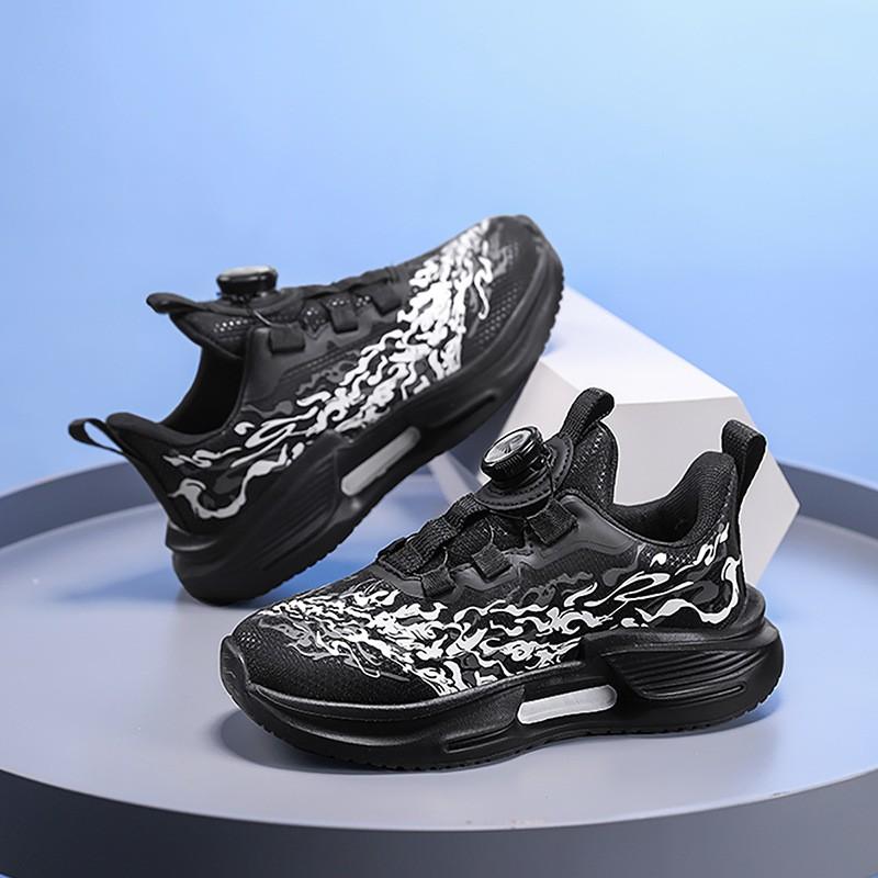 Boys Running Shoes Kids Outdoor Sport Sneakers Waterproof Breathable Lightweight With Rotary Buckle