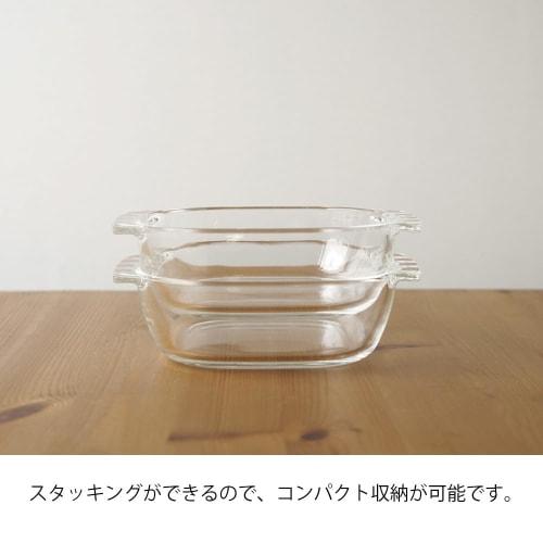 HARIO Heat-Resistant Glass Toaster Pans, Set of 3, Made In Japan, HTZ-2808