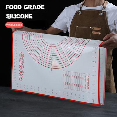 Oversize Silicone Baking Mat Pastry Rolling Kneading Pad Kitchen Crepes Pizza Dough Non-stick Pan Pastry Mat 8 Size
