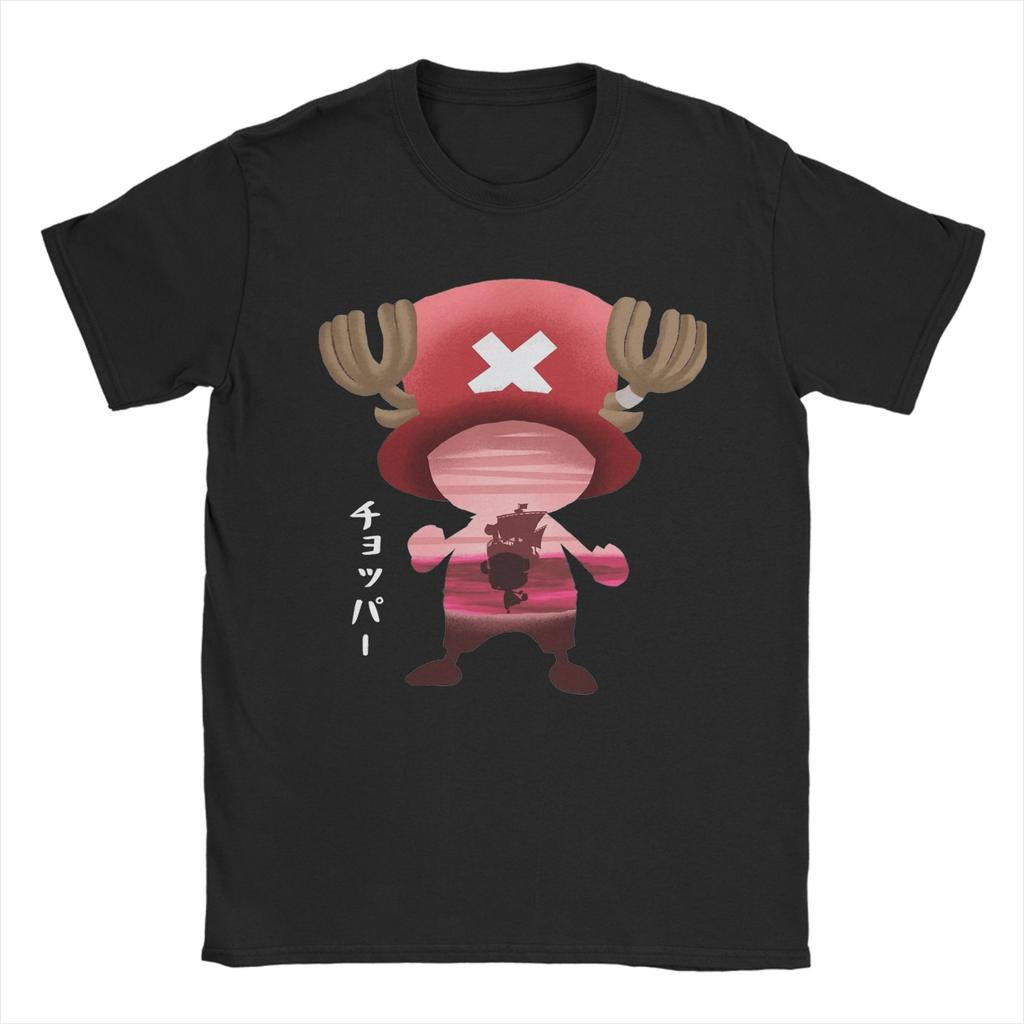 Casual Cute Tony Tony Choppers TShirt Men O Neck 100 Cotton T Shirt Japanese Anime Short Sleeve Tee Shirt Gift Idea Tops