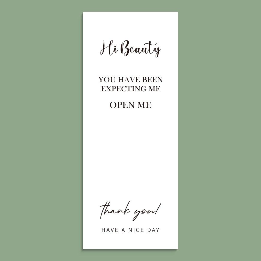 50-Pack White Rectangle Thank You Seal Stickers for Gift Boxes & Packaging