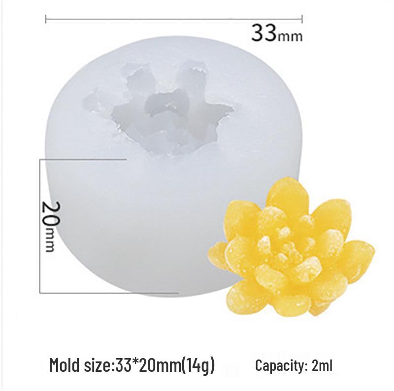 Vítězná Sukulentní Série: DIY silikonové formy na epoxidové kaktusy a svíčky v květináčích