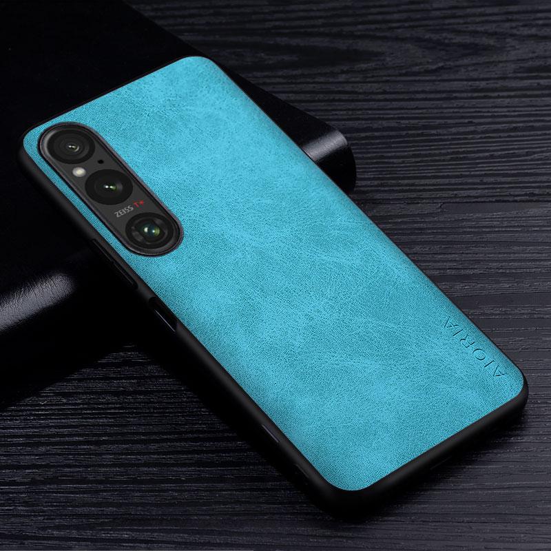 Premium PU Leather Phone Case for Sony Xperia 1 10 5 III IV V II Pro-I ACE 2 III XZ3 XZ4 Case Vintage Soft Silicone Tpu Cover