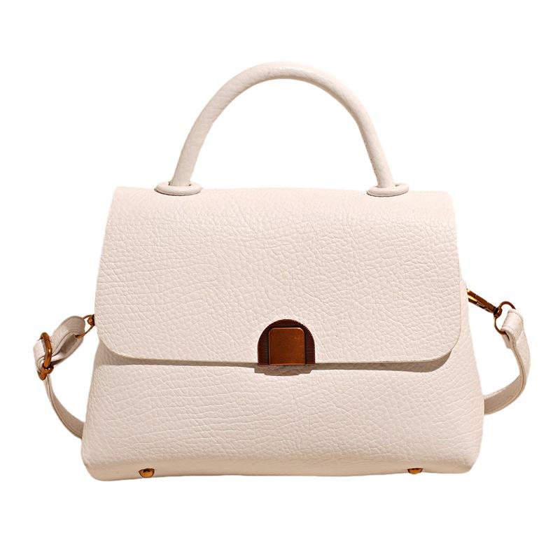 New Messenger Small Square Bag Women's 2025 Summer Korean Version Simple Foreign Style Fashion Commuter Shoulder Bag Portable Women's Bag