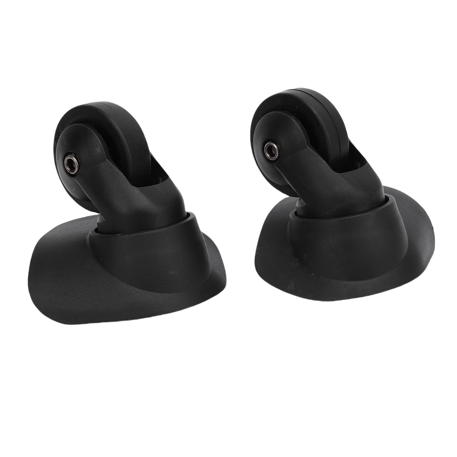 

1 пара колес для чемодана, замена для 47R, универсальные бесшумные колеса для чемодана, запасная часть, черные