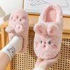 2025 autumn and winter slippers bag and cotton slippers for home use cartoon cute indoor and outdoor non-slip warm slippers