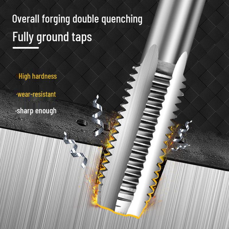 55° Imperial Non-Sealing Cylindrical Pipe Thread Tap/Thread Mill Drilling Bit, 60° US Sizes 2, 3, 4.