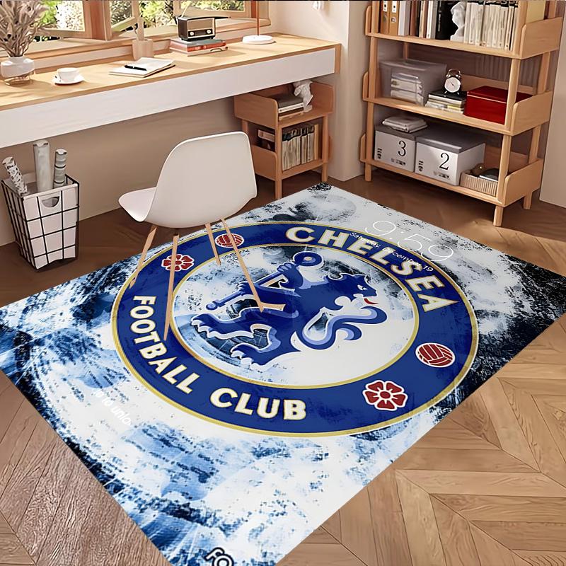 Football Club F.C Print Rug, Washable Floor Carpet, For Entryway Dorm Laundry Room Office Study, Home Decor Birthday Christmas Gift