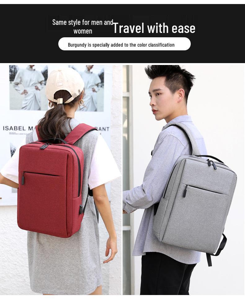 Men's Large Capacity Business Backpack 2025: Fashionable, Lightweight Travel & School Bag with Logo Print