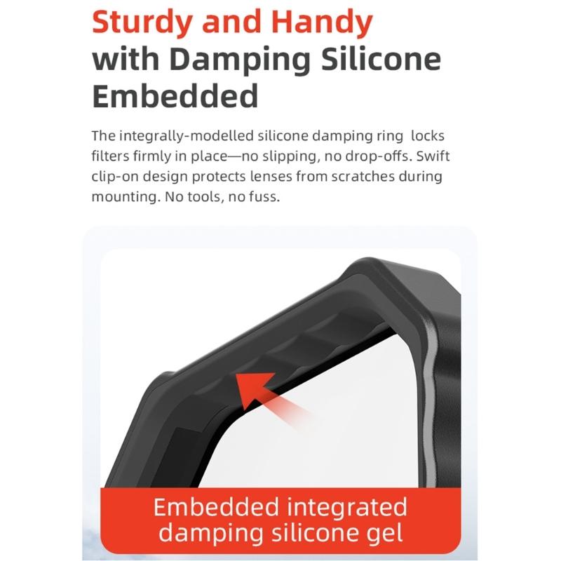 Multiple Density Lens Filters CPL ND8 ND16 ND32 For Outdoor Shootings Waterproof High Claritys Opticals Glass For Action Cameras