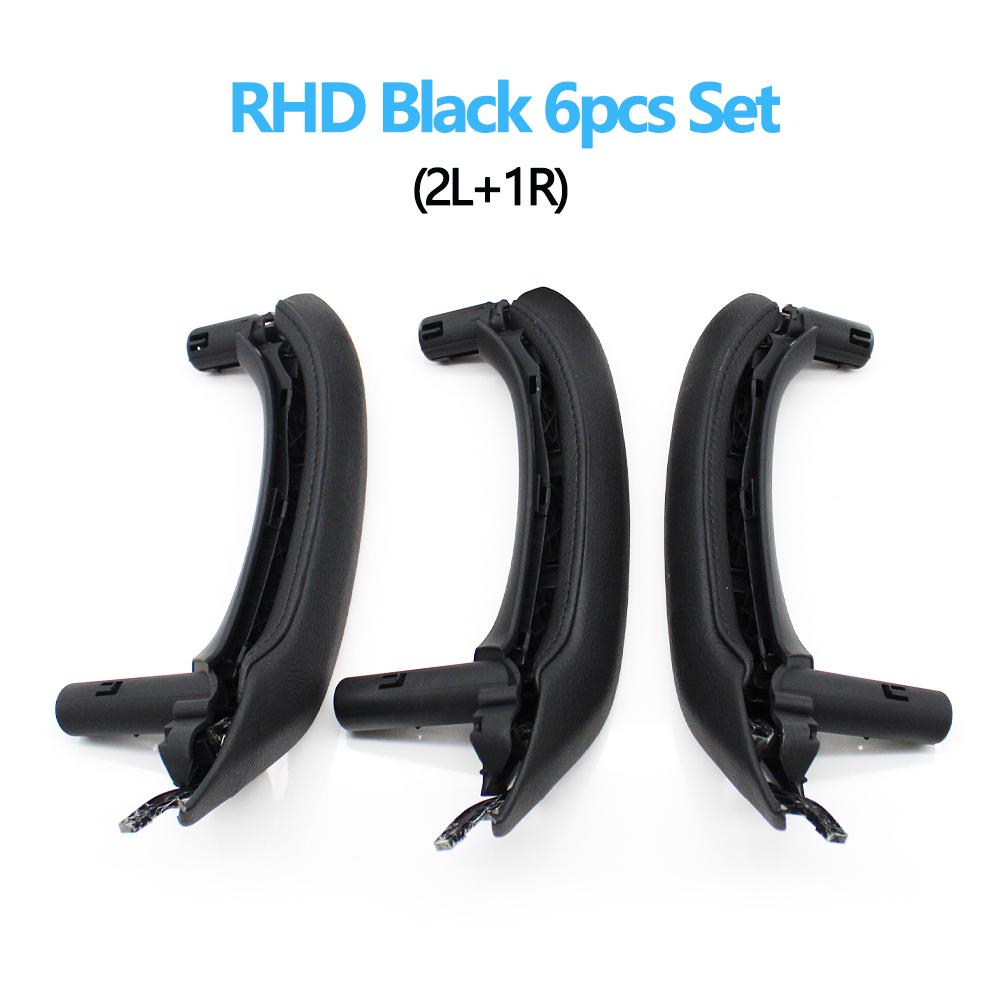 LHD RHD Interior Passenger Door Pull Handle Leather Cover With Inside Handle Assembly For BMW X3 X4 F25 F26