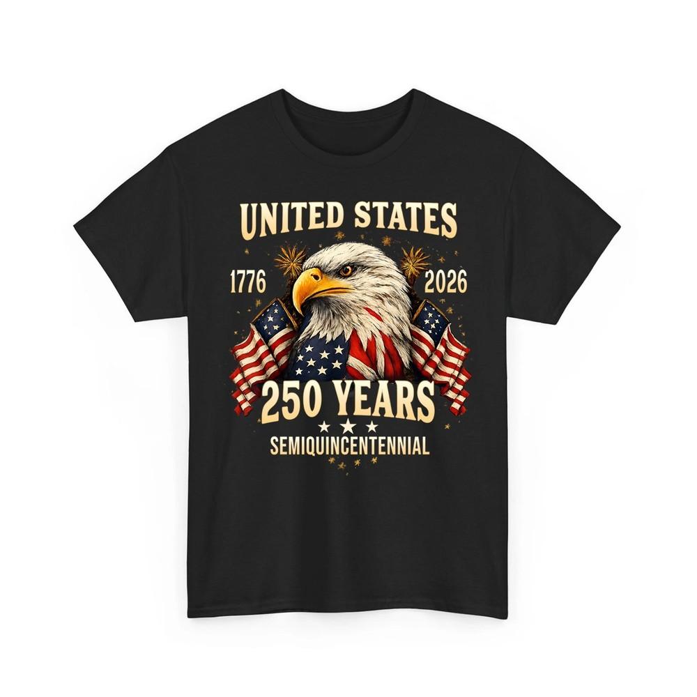 250 Years American Flag Bald Eagle 250th Anniversary USA Patriotic Gift TShirt Unisex T-Shirt XXXXL
