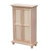 1:12 Miniature Bedroom Retro DIY Blank Wardrobe Cabinet