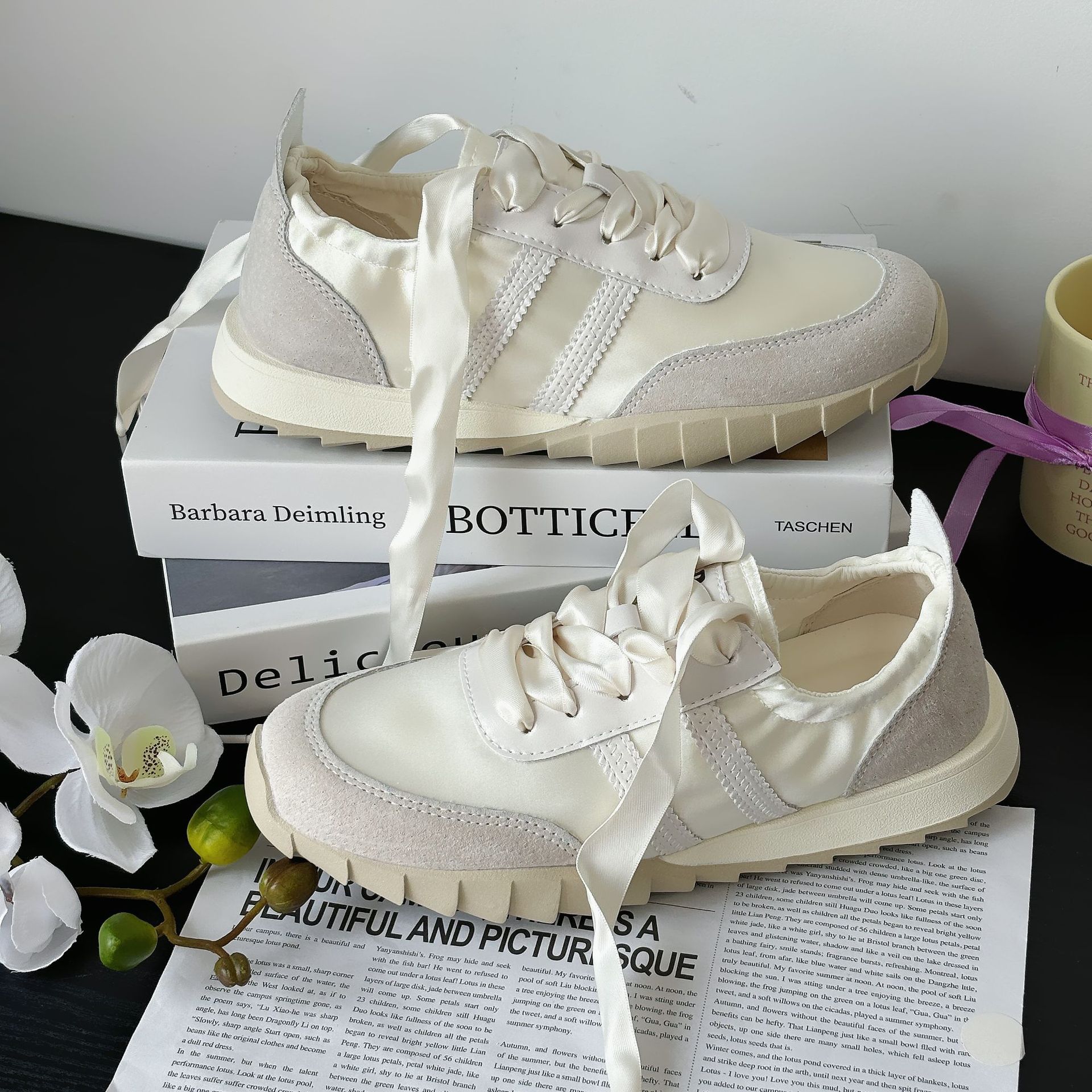 

Women s shoes 2025 summer new niche design single shoes Dexun shoes breathable casual lightweight ins trendy versatile board shoes 35