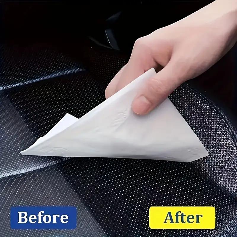 Black Plastic Restoration Cream 150ml - Renews Dashboards, Tires, and Trim Strips, Enhances Brightness and Prevents Dulling