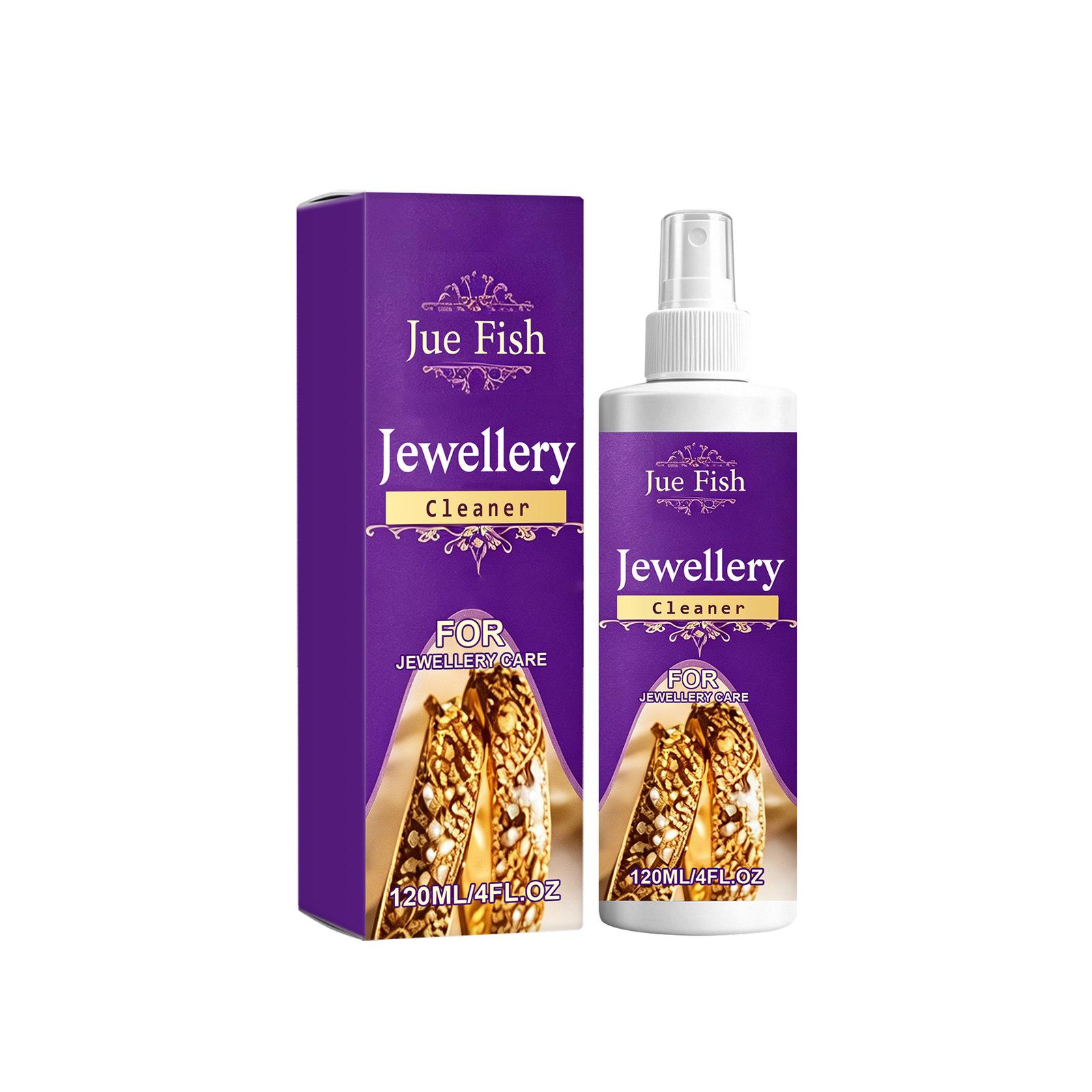 JUE FISH Diamond Necklace Jewelry Cleaner - Stain, Rust & Tarnish Remover for Bright, Clear Shine