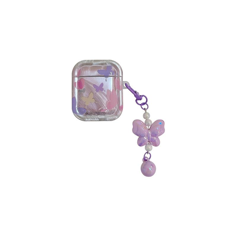 AirPods 4 Earphone Cover Colorful Flower Butterfly Suitable for Apple 2 3rd Generation Wireless Bluetooth Protective Case Girl Pro