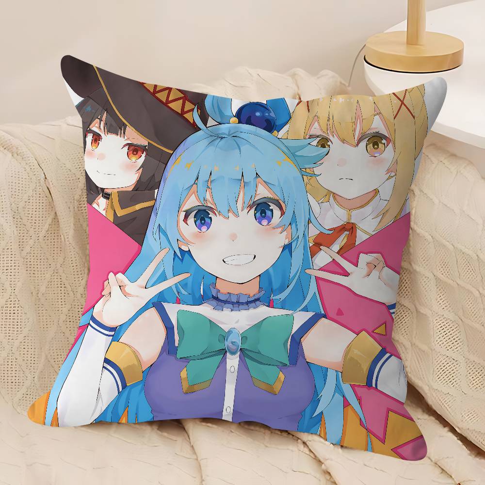 

K-KONOSUBA Наволочка Съемная Моющаяся Наволочка – Всесезонный Мягкий Лен 12x12Inch