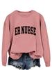 Spring-Fall ER Nurse Hoodie - Casual Round Neck Top