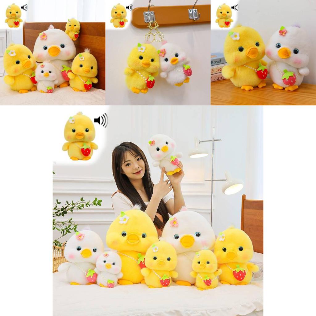 Adorable Plush Duck Toy With Sound Features Perfect For Birthdays And Gifts