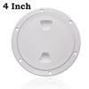 4/6/8 Inch ABS Round Hatch Deck Cover Hatch Cover For Marine Boat RV Yacht Non Slip Screw Out Deck Inspection Plate Black White