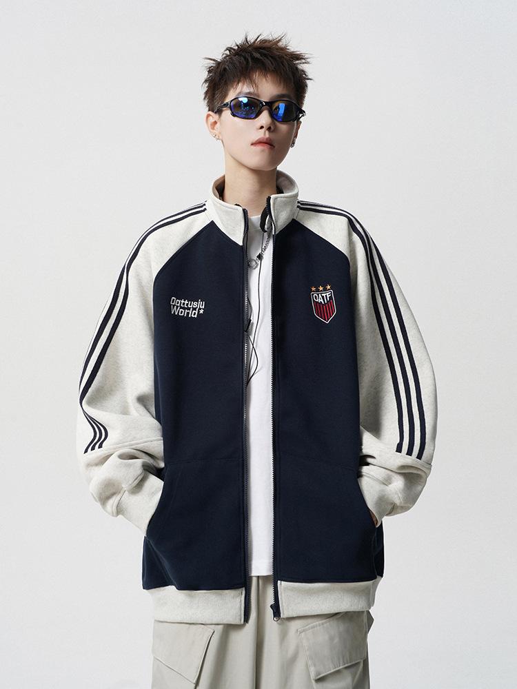 Американская тяжелая полосатая куртка мужская зимняя уличная модная брендовая вышитая бейсбольная куртка винтажная в стиле колледжа парная куртка