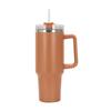 Handle Car Cup Car Portable Thermos Cup 304 Stainless Steel Straw Bingba Cup