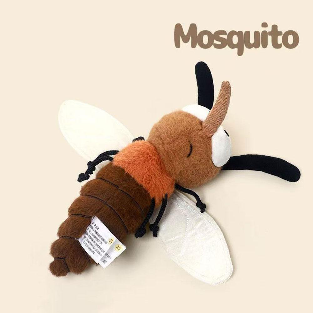 Creative Mosquito Plush Toy Funny Stuffed Animal Doll Cute Wings Soft Mosquito Toy Plushie Unique Funny Gift