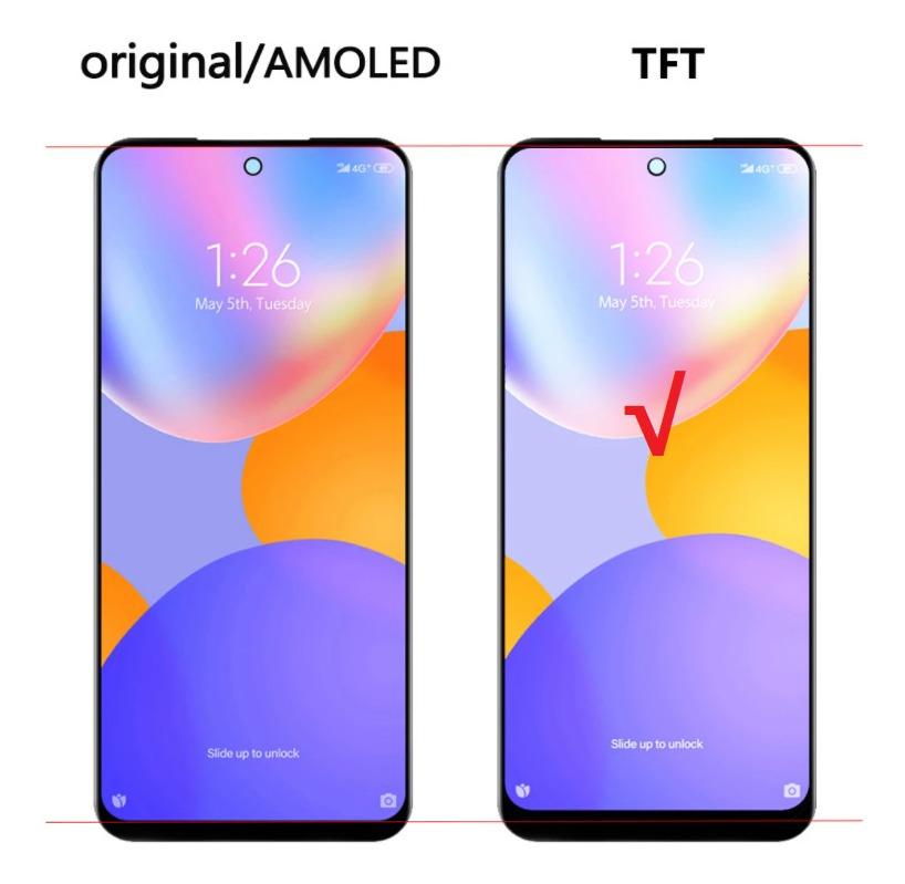 TFT For Redmi Note 11 LCD Display with Frame Touch Screen Glass Panel Assembly