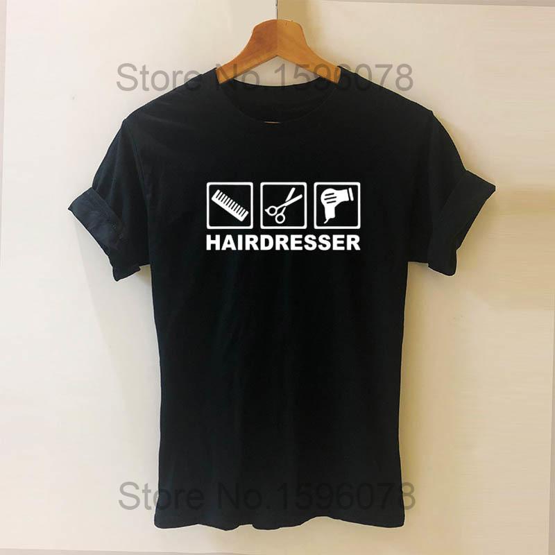 Barber Weapons T Shirt Women Short Sleeve O-Neck Cotton Heartbeat of Hairdresser T-shirt Girls Woman Scissors Clothing Tops