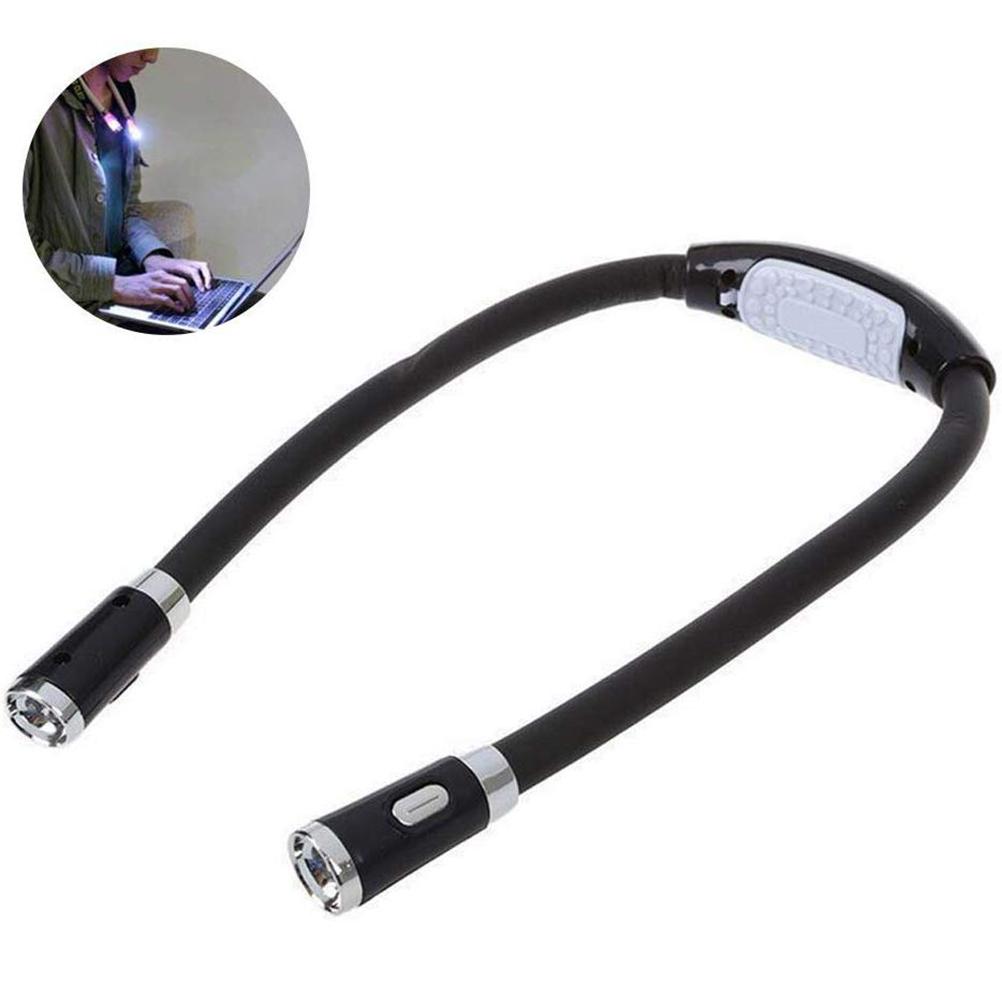 Clearance Item: 1 Portable LED Reading Lamp, Versatile Lighting, Neckband Lamp (plus Black Flexible Hose)