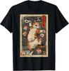 How I Roll: Cat Cafe Sushi Poster Harajuku Kawaii Japanese T-Shirt