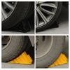 Reinforced Wheel Stopper For Secure Vehicle Parking Nonslip Base Design Wheel Chocks Garage Space Optimization