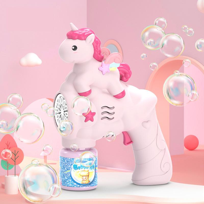 Hot Big Eye Bubble Machine for Bubble Gun Unicorn Bubble Machine Bubble Blower for Kids Soap Bubble Summer Toys Children Gifts