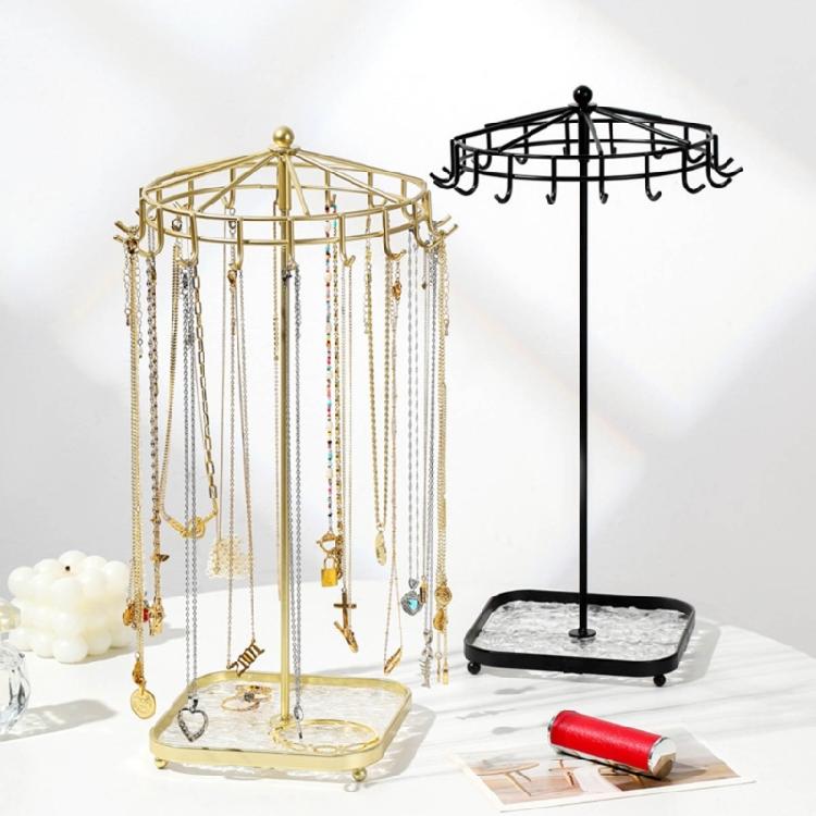Stylish Jewelry Holder Rotating Necklace Organizers for Jewelry Storaging