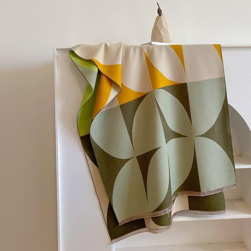 

Роскошный шарф с цветочным принтом для женщин, теплые зимние кашемировые шарфы из пашмины, шали, женские толстые одеяла, платки 60x185cm