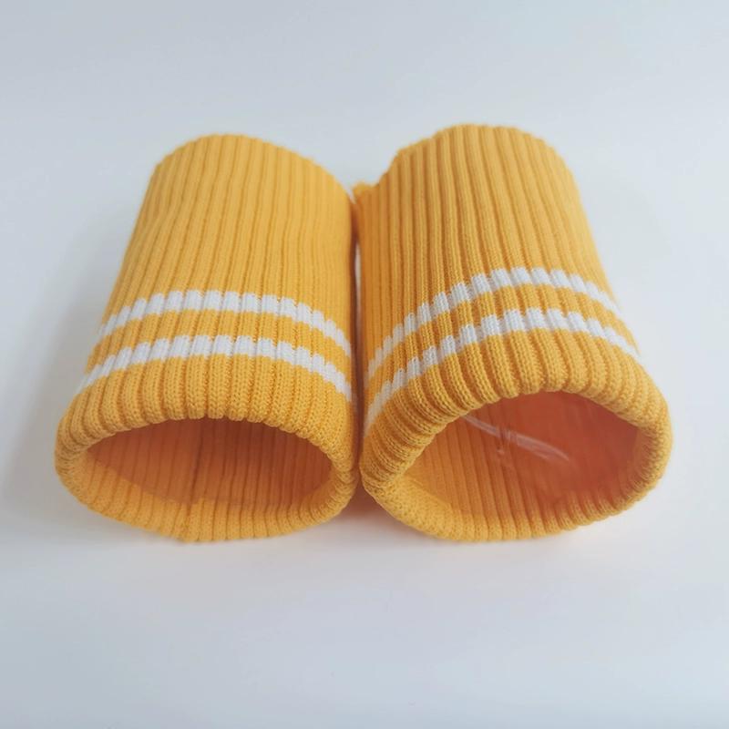 1 Pair Elastic Coarse Stripe Rib Cuff Coat Down Coat Sleeves Windproof Thread Hem Elastic Closure Garment Hem Accessories TJ6018