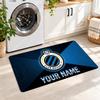 Club Brugge FC Custom Name Flannel Rug Kitchen Mat Non Slip Floor Carpet Personalized Home Decor