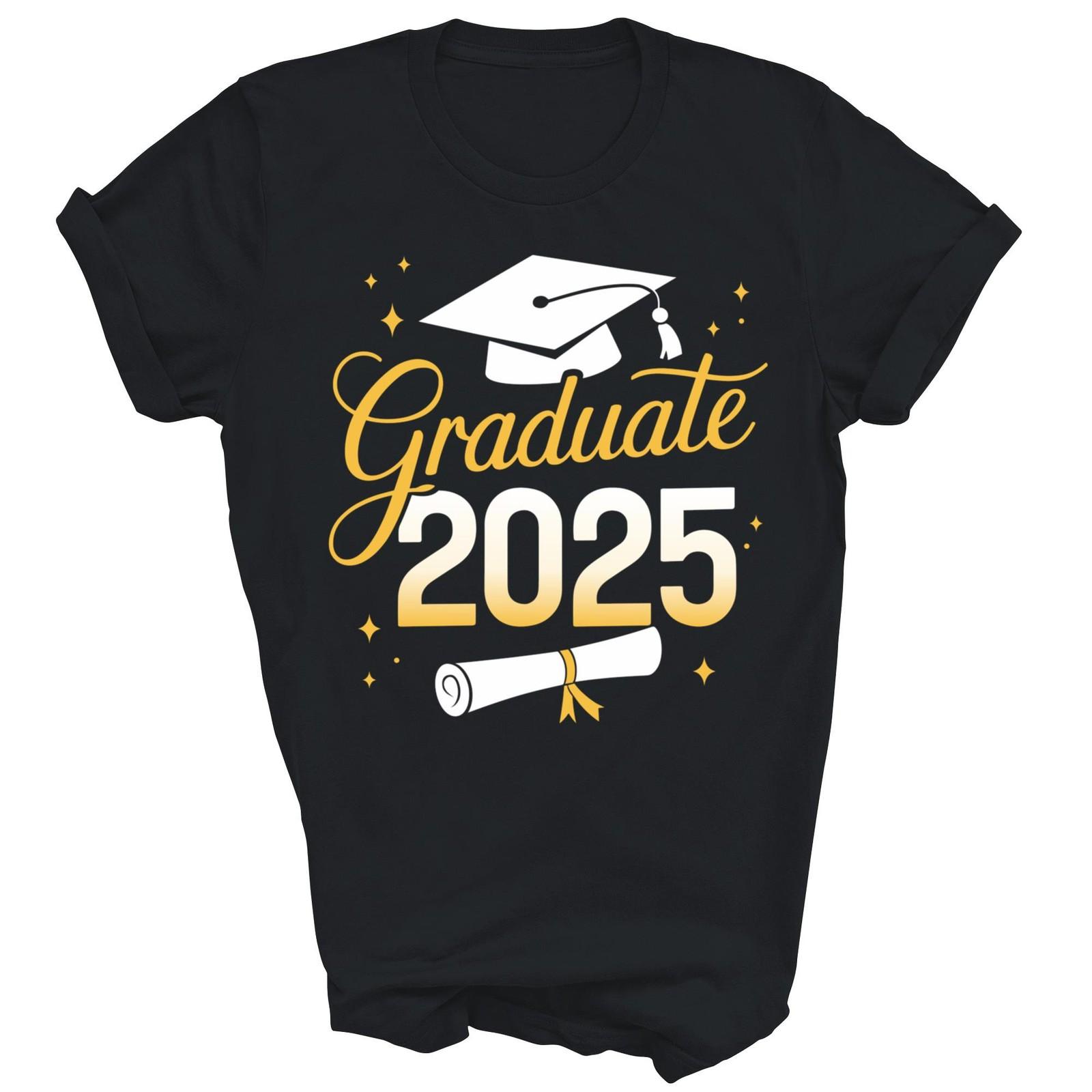 Graduate Class Of 2025 Graduation Senior Shirt Gift Unisex T-Shirt XXXL