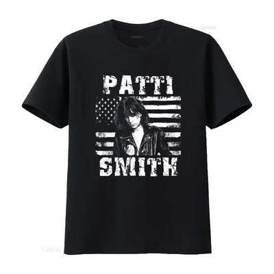 Patti Smith T Shirt Graphic Vintage Washed Unisex Casual For Everyday Wear Homme