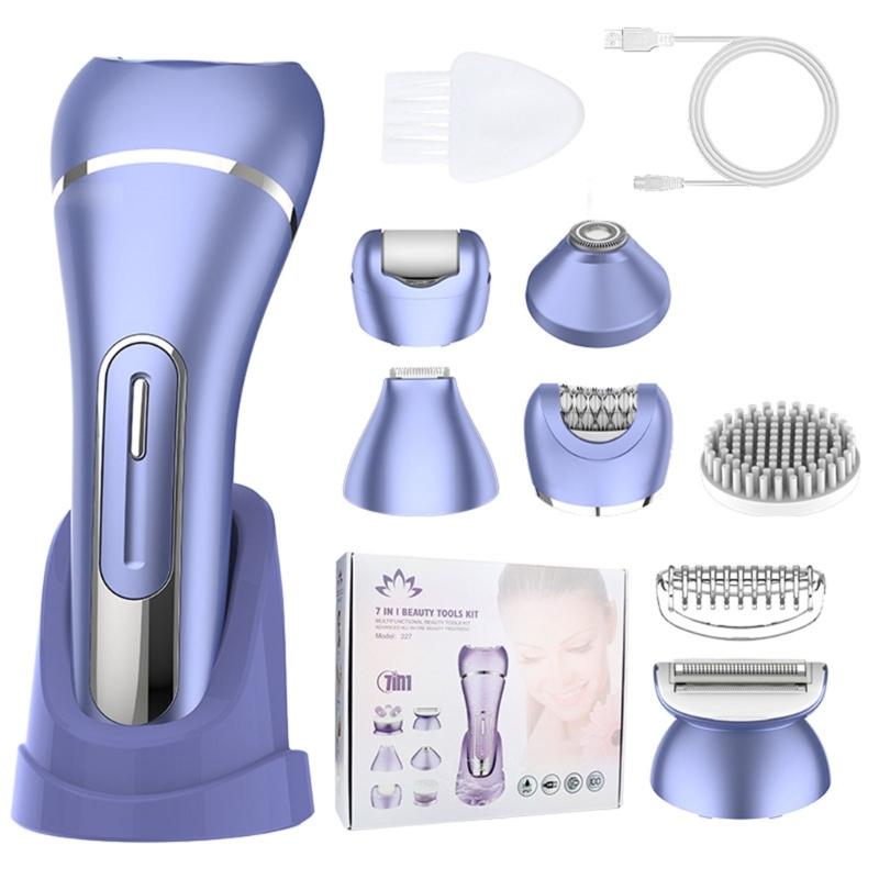 

7 IN 1 Electric Shaver Cutter for Women Waterproof Bikini Trimmer Wet & Dry Use Hair Removal Pubic Hair Trimmer 1
